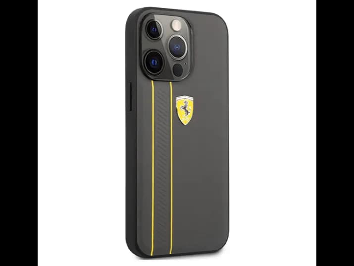 Ferrari Original Leather Back Cover for iPhone 13 Pro Max (2)