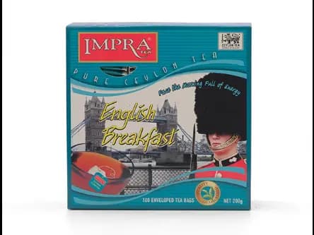 Impra English Breakfast 200 g Impra English Breakfast Tea double chamber 100 tea bags (2g X 100 = 200 g)