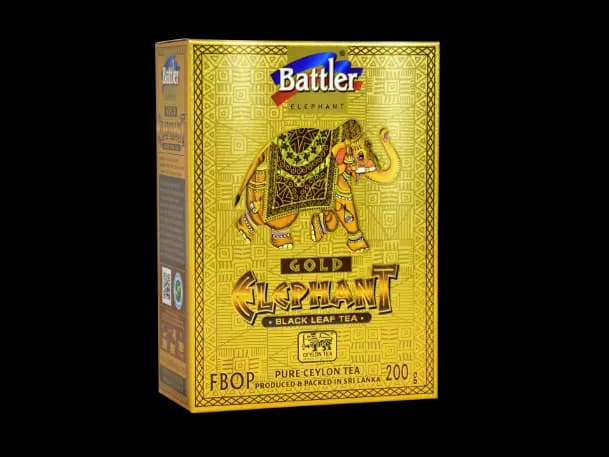 Battler - Leaf Tea - Ceylon Black Tea -FBOP- GOLD ELEPHANT
