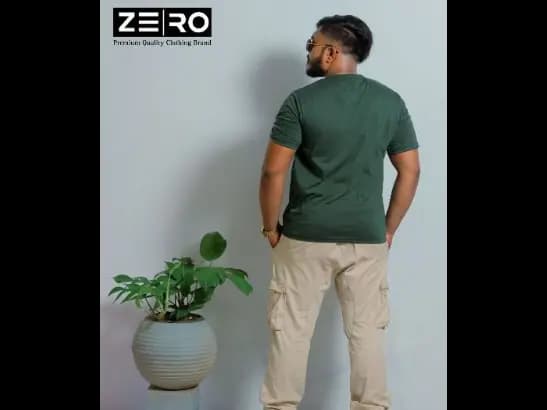 Comfort Fit Crew Neck Short Sleeve T-shirt - Army Green (2)