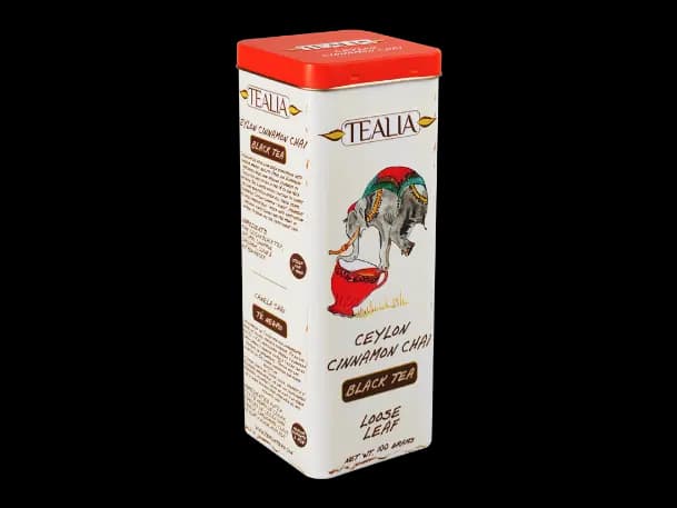 Tealia-Loose Tea in Tin CEYLON CINNAMON CHAI - 100g