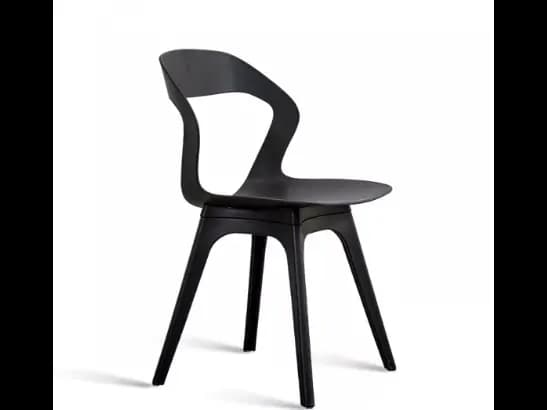 PRODO LAVAZA DESIGNER PLASTIC CHAIR Black & White with one year warranty