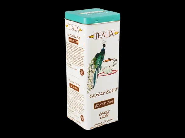 Tealia-Loose Tea in Tin CEYLON BLACK -100g