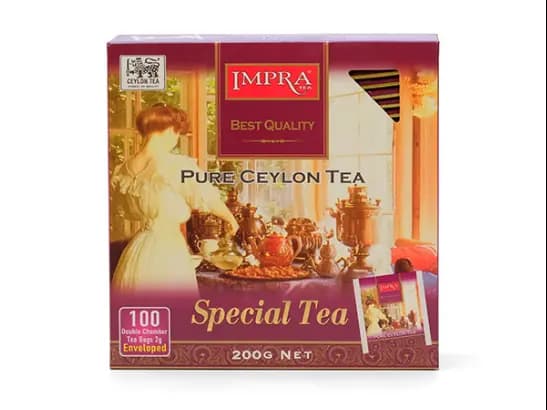 Impra Special Enveloped 2g x 100 Tea Bags - Impra Special Tea double chamber 100 tea bags (2g X 100 = 200 g)