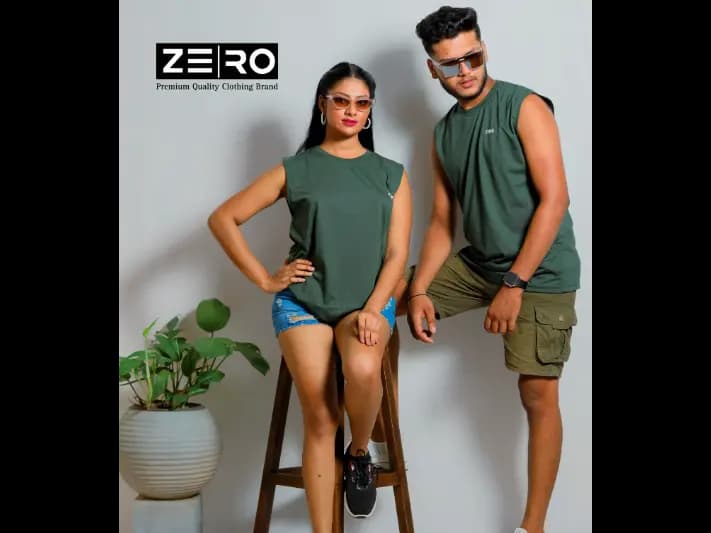 Couple Regular Fit Arm Cut - Army Green (2)