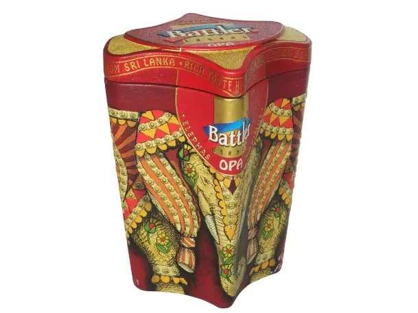 Battler - Tin Caddy - Ceylon Black tea ELEPHAS MAXIMUS - OPA