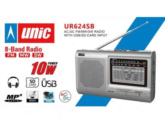 UNIC UR624SB Portable Radio - 8 Band with 1 year warranty (2)