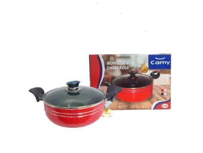 CAMY NON STICK CASSEROLE - HIGH QUALITY COATING DISH WASHABLE