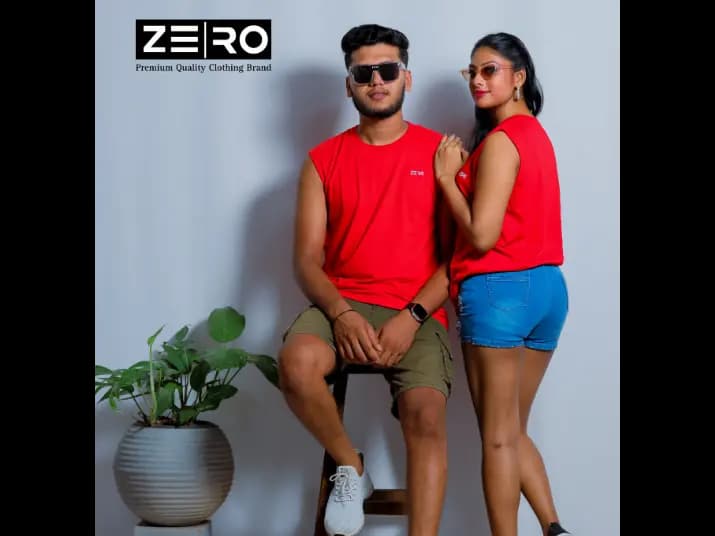 Couple Regular Fit Arm Cut - Red (4)