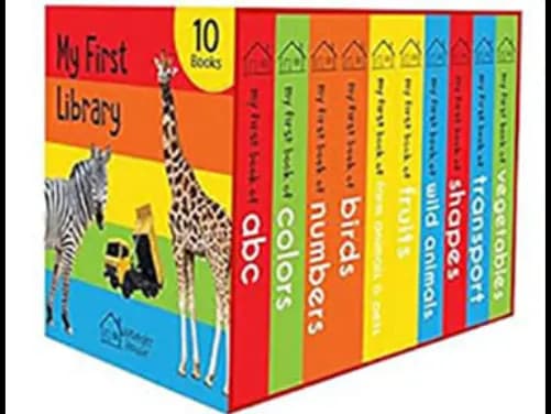 My First Library : Boxset of 10 Board Books for Kids - 9789387779266