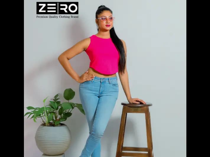 RIB Comfort U Cut Ladies Crop Top (5)