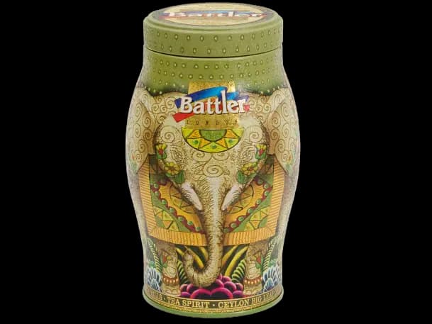 Battler - Tin Caddy-GREEN HILLS-CEYLON GREEN TEA - GP1