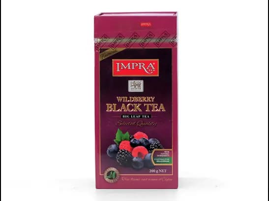 Impra Wildberry Black Tea OP (Big Leaf) 200g - WILDBERRY 200G BIG LEAF MEATAL CADDY