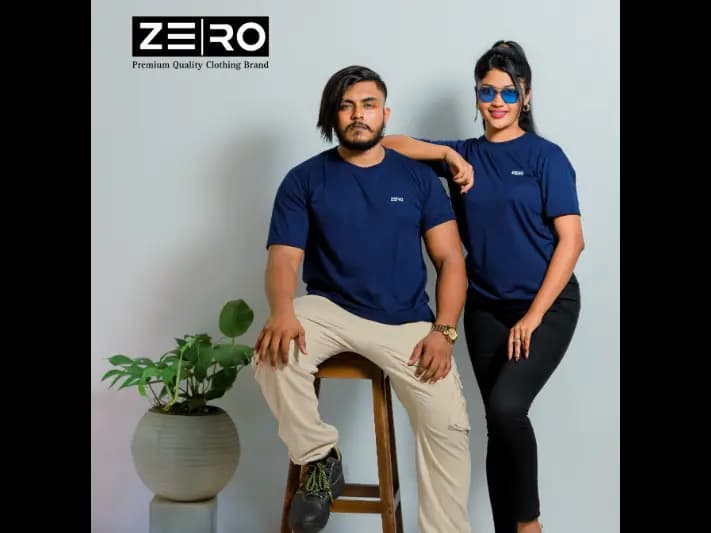 Comfort Fit Crew Neck Short Sleeve T-Shirts - Navy Blue