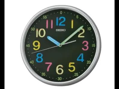 Seiko Wall Clock Model - Xqa793 Multi Color Analog Clock