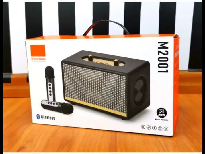 M 2001 WIRELESS SPEAKER - 2400mAH with Dual Micro Phone -6 MONTH WARRANTY (2)