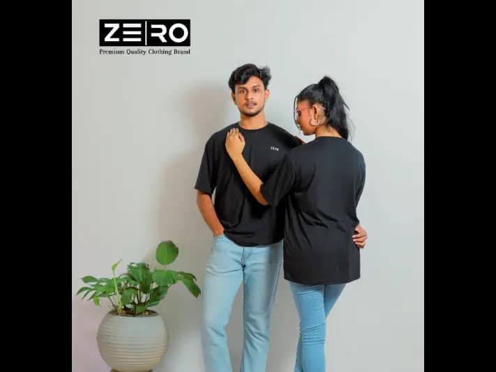 Couple Oversized Baggy T-Shirts - Black (3)