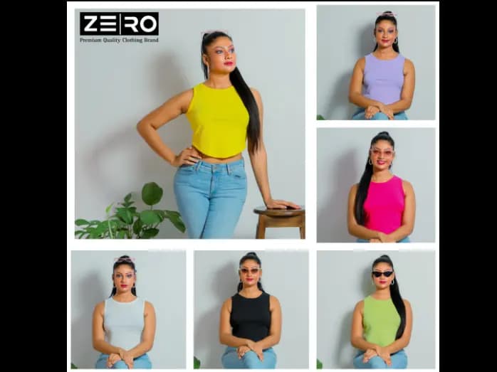 RIB Comfort U Cut Ladies Crop Top