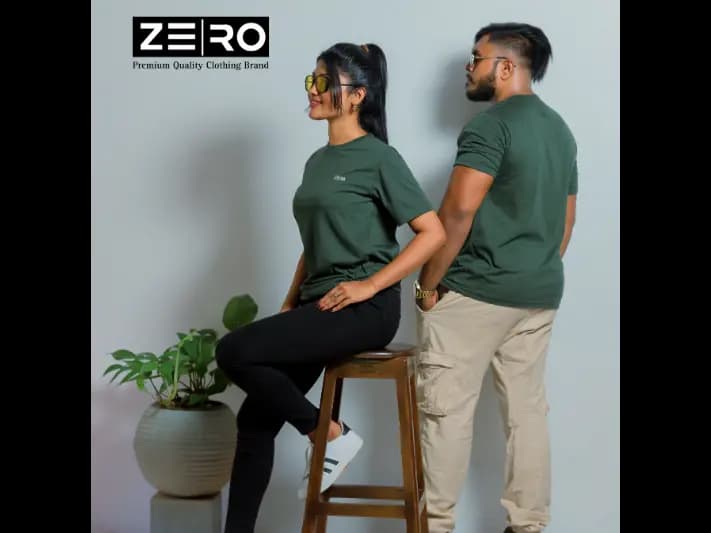 Comfort Fit Crew Neck Short Sleeve T-Shirts - Army Green (4)