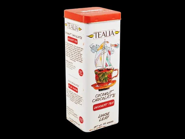 Tealia-Loose Tea in Tin COCONUT CHOCOLATE - 100g