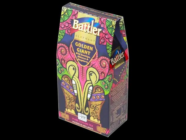Battler - GOLDEN GIANT CARTON - Ceylon Black tea WITH wild Roships Hibiscus & Raspberry