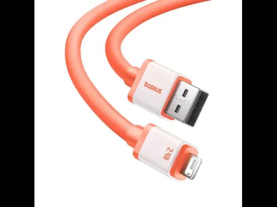 Baseus 0℃ Series 1m USB to Lightning Fast Charging Data Cable – Canyon Coral – 6M (2)