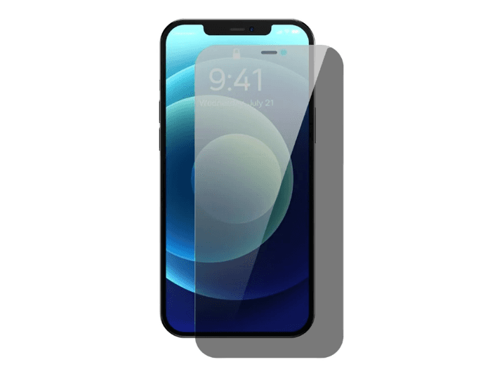 Baseus 0.3mm Crystal Privacy Protection Tempered Glass Screen Protector with Dust Filter for iP 13 Pro Max/iP 14 Plus (Pack of 1 with cleaning kit and dust-proof installation tool), Clear- SGJC110302
