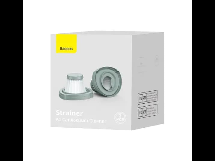 Baseus A1 Car Vacuum Cleaner Strainer - 2PCS - Grey - VCAQ010113 (2)