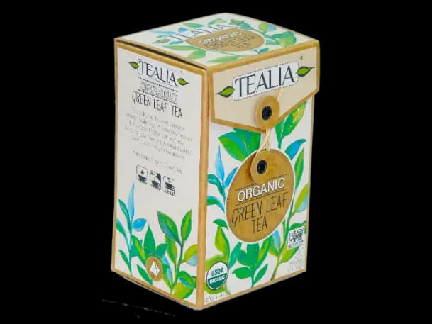 Tealia - Pyramid Tea bags - Organic - GREEN TEA （20 x 2.0g）