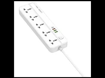 LDNIO SC5415 Defender Series 2500W 5 Ways Power Socket With USB Ports and Switch Button | 5 OUTLETS | 4 USB PD/QC 3.0 – UK Pin -With 6 Months Warranty (2)
