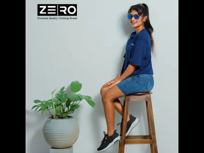Ladies Oversized Baggy T-Shirts - Navy Blue (3)