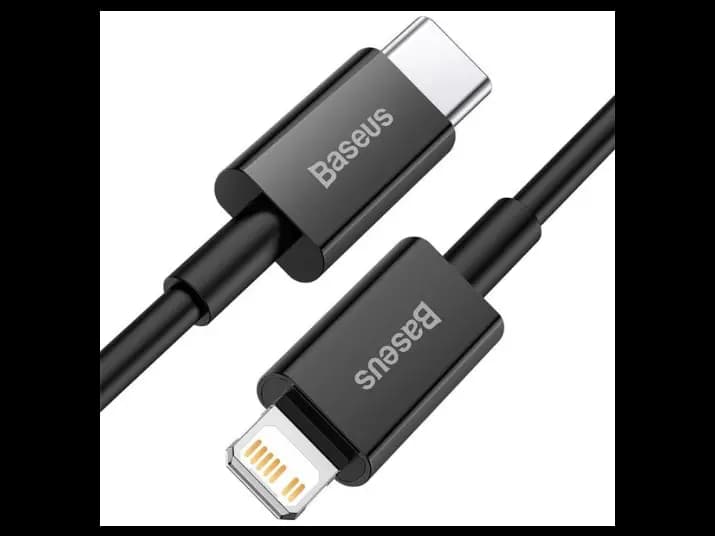 Baseus Superior Series 1M Fast Charging Data Cable Type-C to Lightning PD 20W Black – CATLYS-A01 – 1 Year Warranty (2)