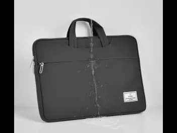 WIWU 15.6 Inch ViVi Hand Bag For Laptop – Black - Faux fur lining in laptop compartment (7)