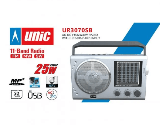 UNIC Portable UR3070SB Radio - 11 Band (2)