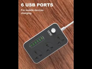 LDNIO SC3604 3 AC Outlets Universal Power Strip UK Pin – SC3604 - With 6 Months Warranty (5)