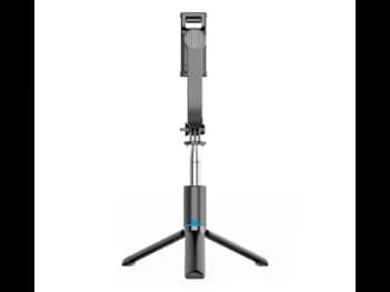 WIWU Detachable Tripod Selfie Stick WI-SE001 – Black - 360° rotation; With a remote control (2)
