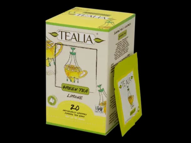 Tealia LIMONE Pyramid Tea bags in envelop (2g x 20)