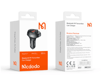 Mcdodo Bluetooth FM Transmitter Car Charger 4.2V Bluetooth, Digital Display – CC-6880 – 6 Months Warranty (7)
