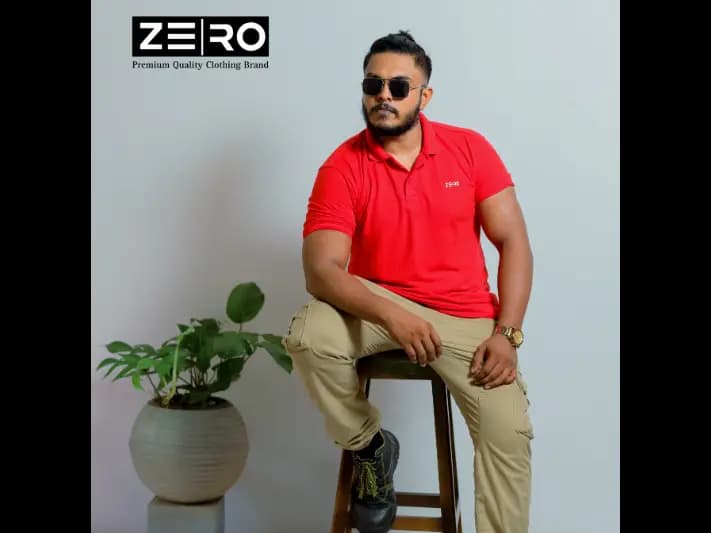 Men's Slim Fit Collar Polo T-Shirts - Red