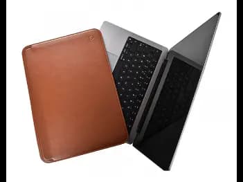 WIWU 13.3 Inch Skin Pro Platinum Leather Sleeve Brown - Designed for MacBook, Water resistant (2)