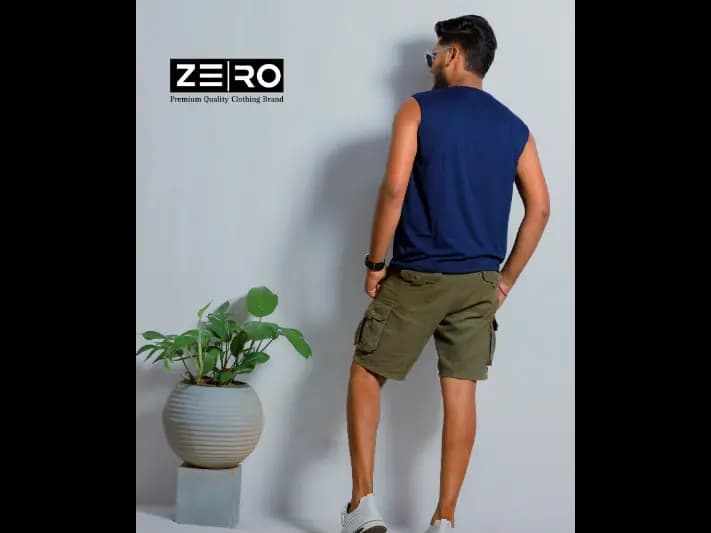 Men's Regular Fit Arm Cut - Navy Blue (4)