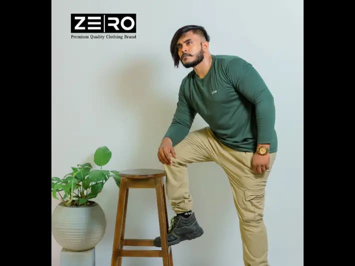 Regular Fit Long Sleeve T-Shirt - Army Green (2)