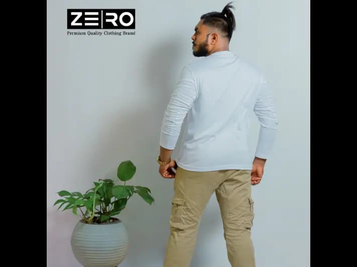Regular Fit Long Sleeve T-Shirt - White (4)