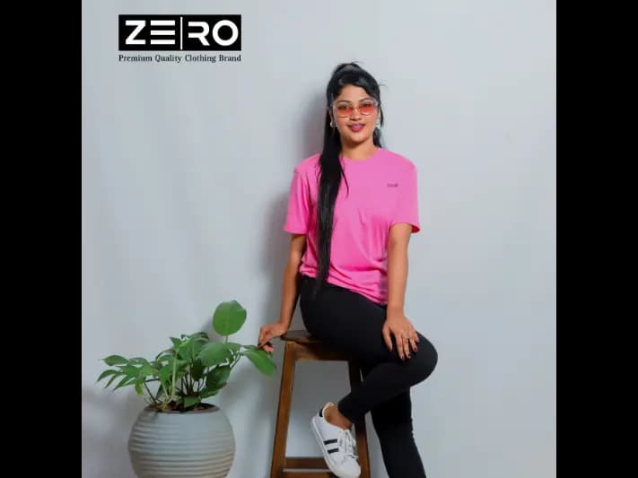 Comfort Fit Crew Neck Short Sleeve T-shirt - Pink