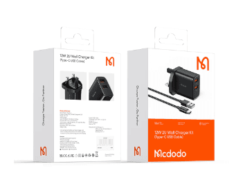 Mcdodo 12W Dual USB Port Charging Adapter   Type-C Cable - With 6 Months Warranty (7)