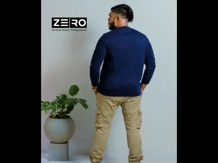Regular Fit Long Sleeve T-Shirt - Navy Blue (4)