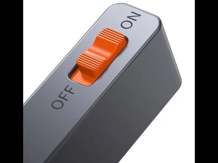 Baseus Magic Multifunctional Type-C HUB with a Retractable Clip Standard Edition Space Gray (Type C to USB3.0*1 / HDMI*1 / 3.5MM Sterio *1 / SD & TF*1 / PD*1) - compatibe with Tabs / Noteb- CAHUB-DA0G (2)