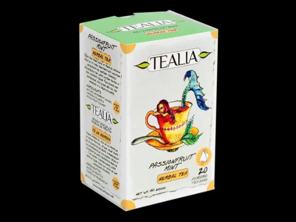Tealia - Pyramid Tea bag PASSIONFRUIT MINT（2g x 20）