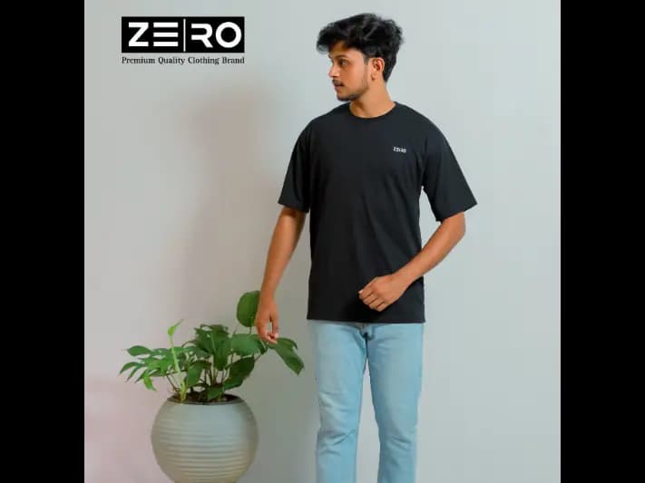 Men's Oversized Baggy T-Shirts - Black (4)