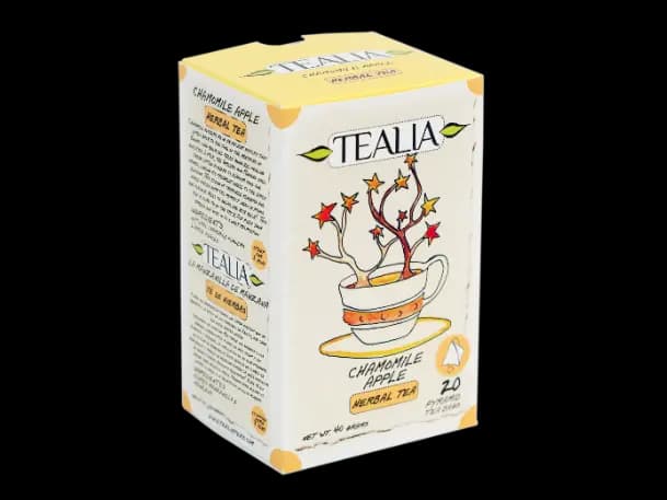 Tealia - Pyramid Tea bag CHAMOMILE APPLE(2g x 20)
